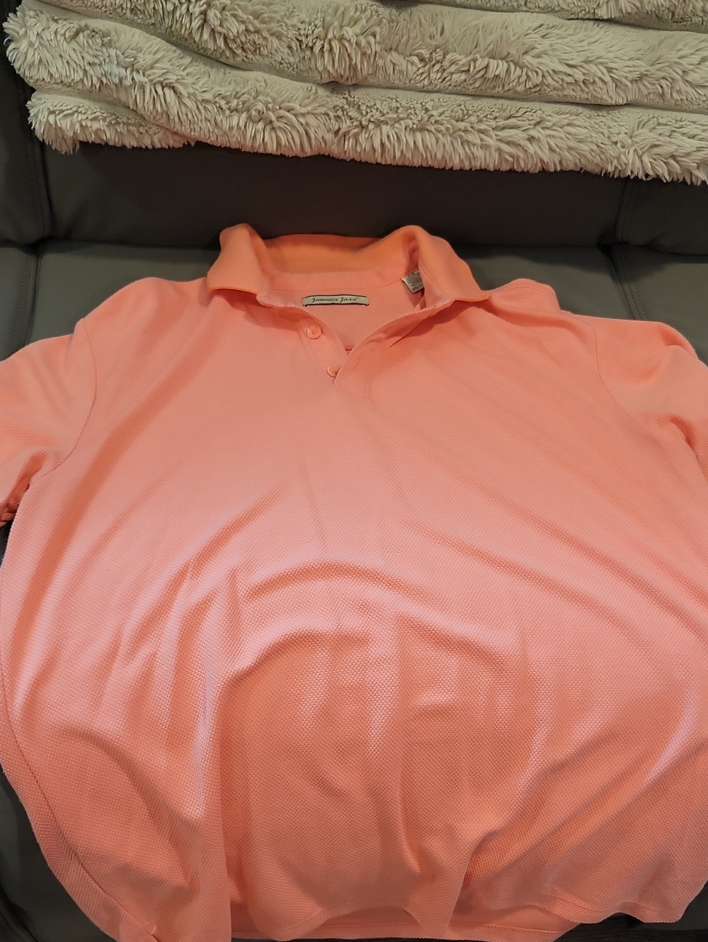 Jamaica Jaxx Men's Polo - Coral Pink
